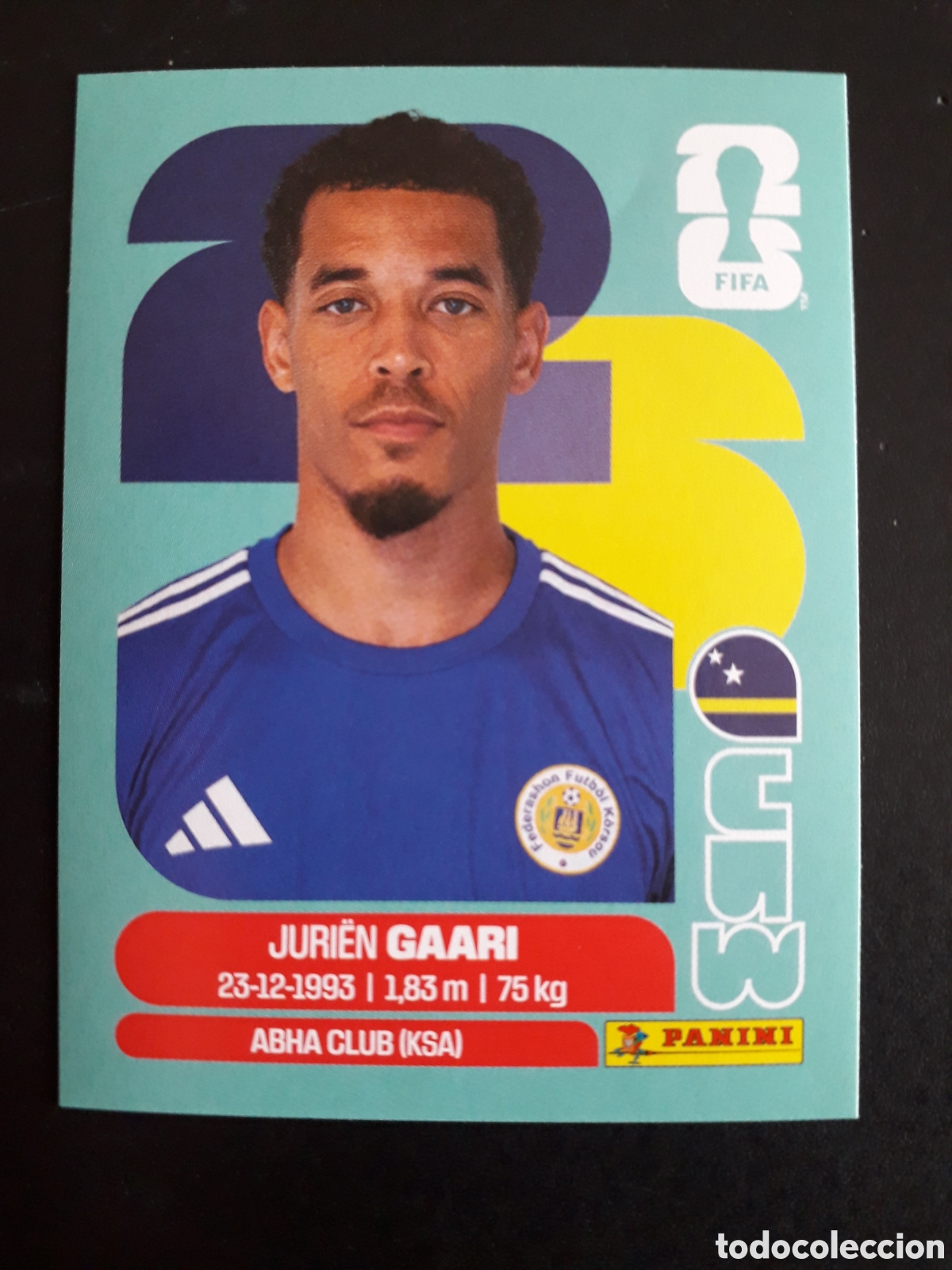 Football Stickers: GAARI CURA&Ccedil;AO CUW 5 MUNDIAL F&Uacute;TBOL 2026 FIFA WORLD CUP PANINI SIN PEGAR PEDIDO M&Iacute;NIMO 3&euro;