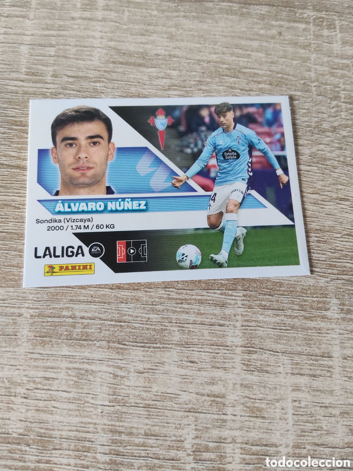 Cromos de f&uacute;tbol: &Aacute;lvaro N&uacute;&ntilde;ez Celta de Vigo liga 2026 2027 26 27 ediciones este
