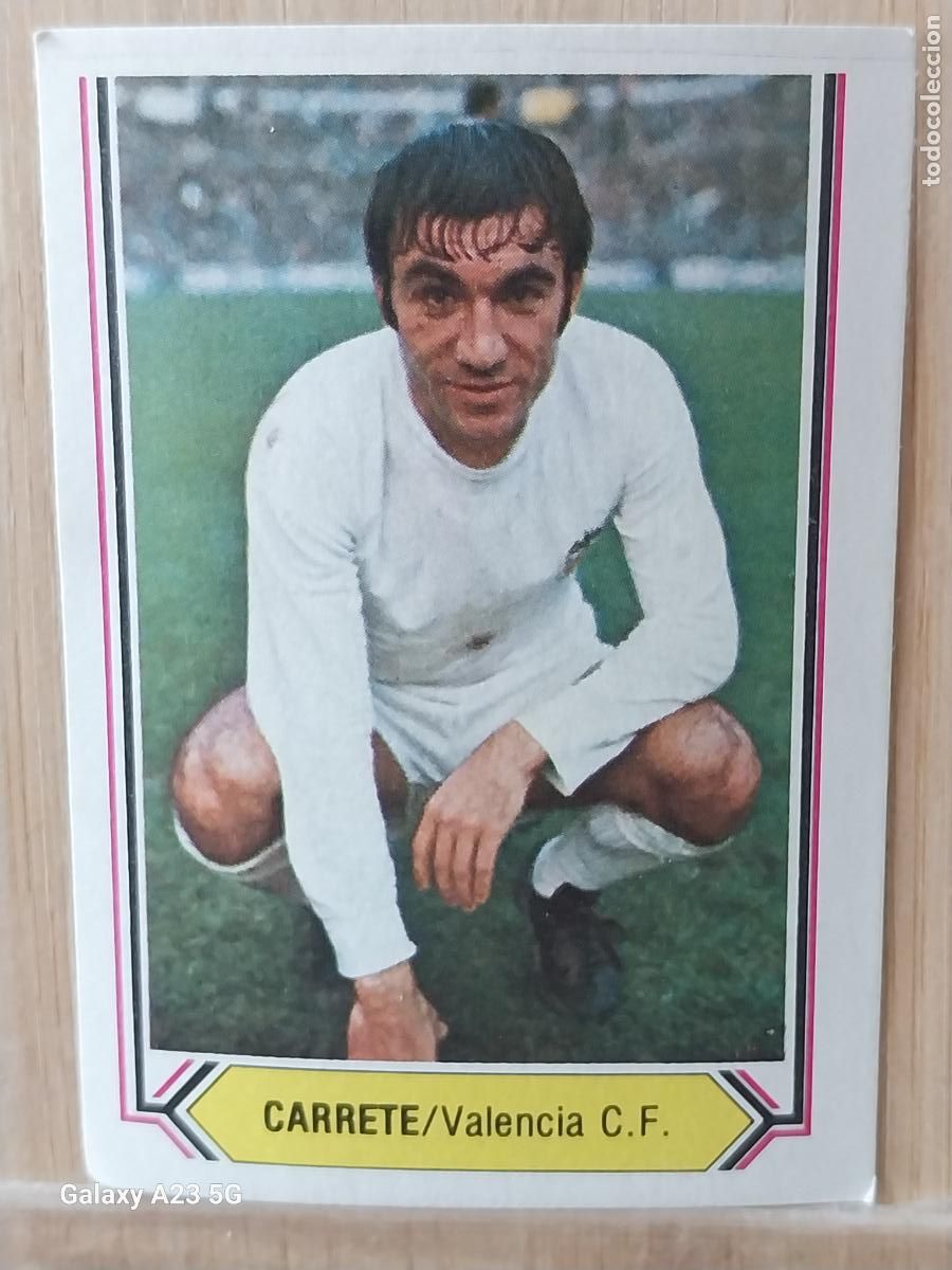 Cromos de f&uacute;tbol: CARRETE VALENCIA ED ESTE LIGA 1980 80 81 CROMO SIN PEGAR NUNCA ORIGINAL