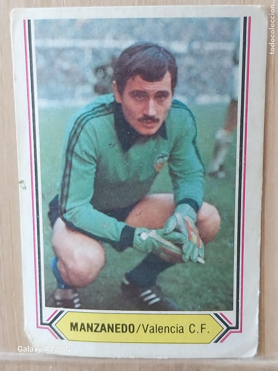 Cromos de f&uacute;tbol: MANZANEDO VALENCIA ED ESTE LIGA 1980 80 81 CROMO SIN PEGAR NUNCA ORIGINAL