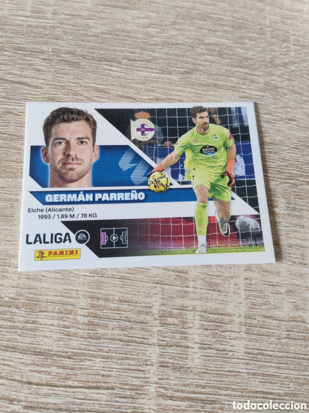 Cromos de f&uacute;tbol: Germ&aacute;n Parre&ntilde;o Deportivo de la Coru&ntilde;a liga 2026 2027 26 27 ediciones este