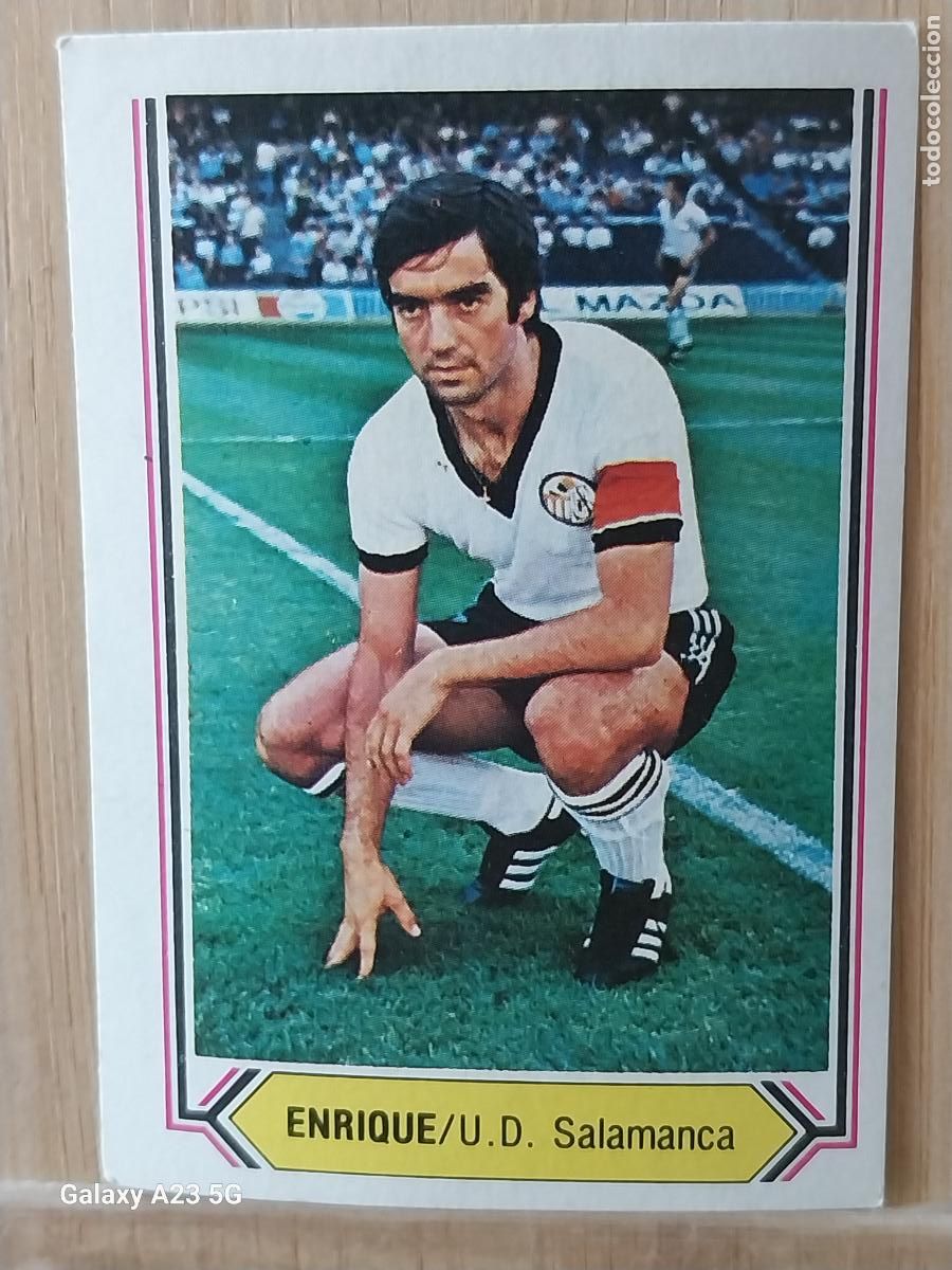 Cromos de f&uacute;tbol: ENRIQUE SALAMANCA ED ESTE LIGA 1980 80 81 CROMO SIN PEGAR NUNCA ORIGINAL