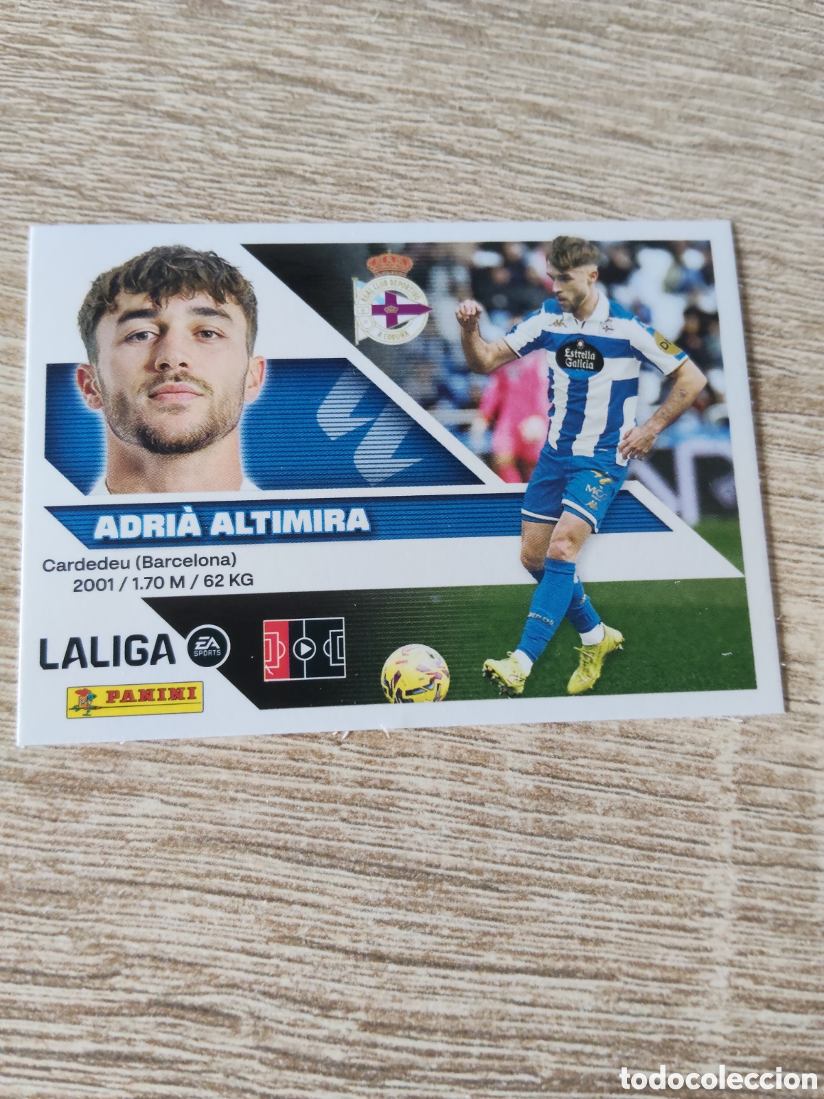 Cromos de f&uacute;tbol: Adri&agrave; Altimira Deportivo de la Coru&ntilde;a liga 2026 2027 26 27 ediciones este