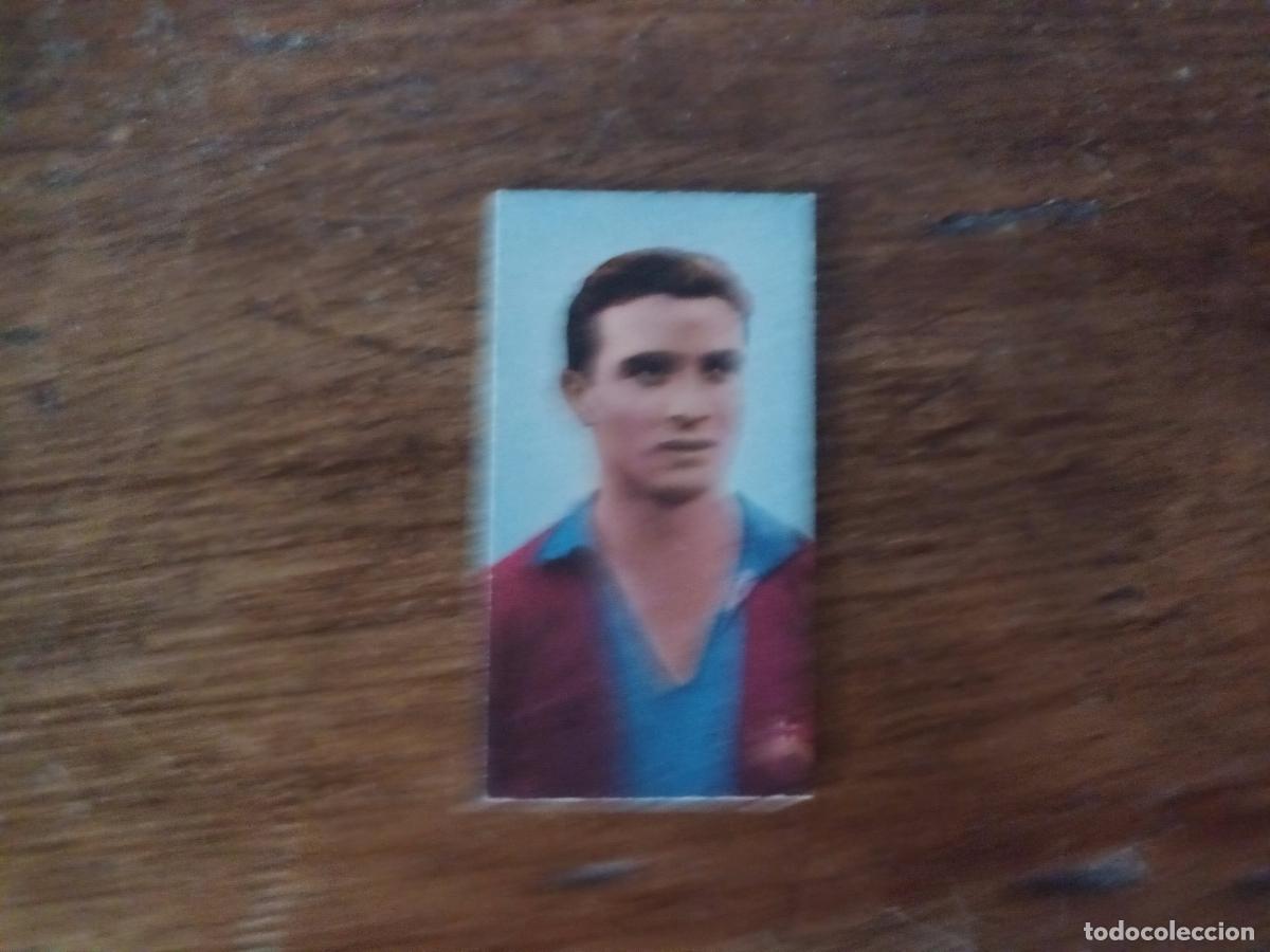 Cromos de f&uacute;tbol: CROMO BENITEZ, OLIVELLA, FUTBOL CLUB BARCELONA. CONCESIONARIOS DAVI Y CIA. TICKET BASCULA