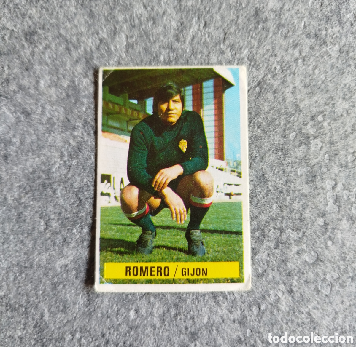 Cromos de f&uacute;tbol: BAJA SIN PEGAR ROMERO SPORTING DE GIJON 74 75 1974 1975 EDICIONES ESTE CROMO NUEVO NUNCA PEGADO