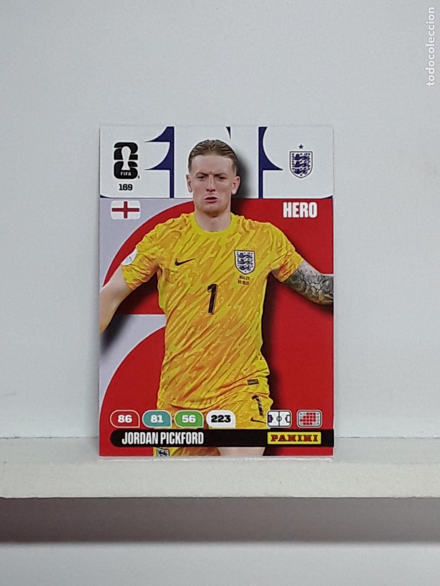 Cromos de f&uacute;tbol: ADRENALYN MUNDIAL 2026 WORLD CUP 26 ALBUM PANINI N 169 INGLATERRA ENGLAND JORDAN PICKFORD