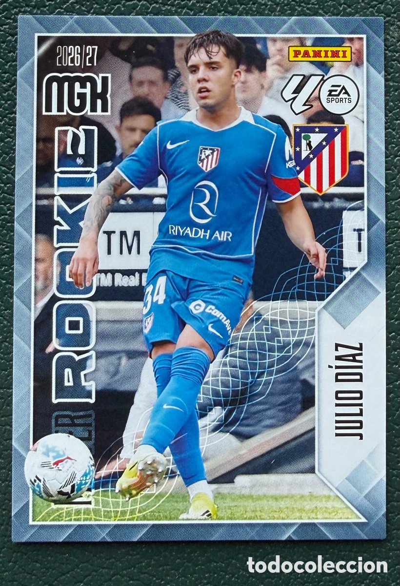 Cromos de f&uacute;tbol: 415 JULIO DIAZ ATLETICO DE MADRID MASTER ROOKIE FICHAS ALBUM MEGACRACKS 2026 2027 MGK 26 27