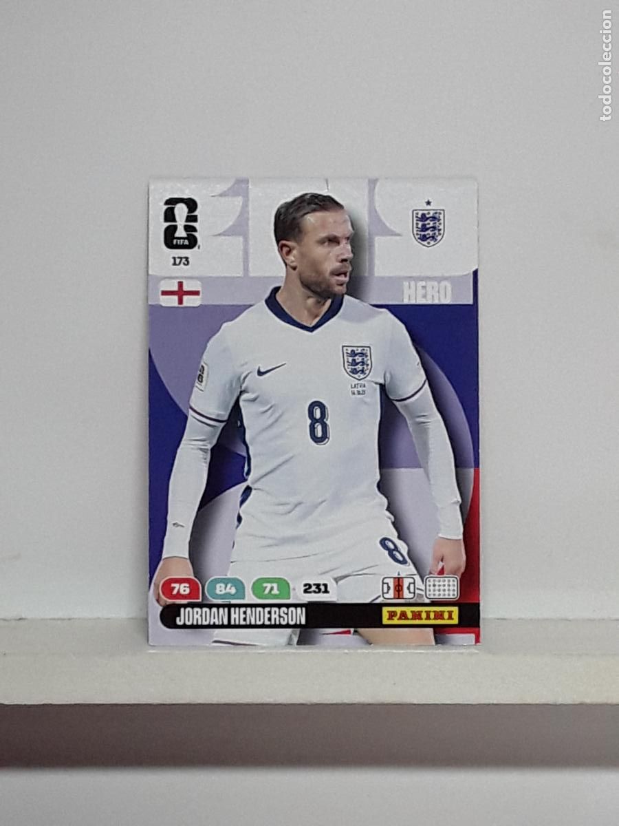 Cromos de f&uacute;tbol: ADRENALYN MUNDIAL 2026 WORLD CUP 26 ALBUM PANINI N 173 INGLATERRA ENGLAND JORDAN HENDERSON
