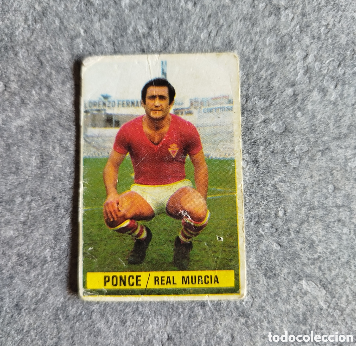 Cromos de f&uacute;tbol: SIN PEGAR PONCE MURCIA 74 75 1974 1975 EDICIONES ESTE CROMO NUEVO NUNCA PEGADO