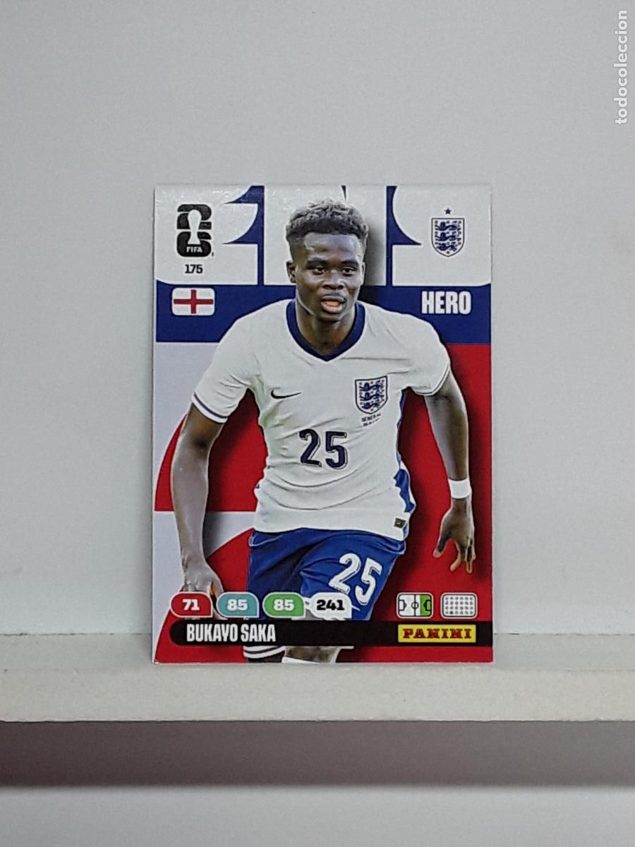 Cromos de f&uacute;tbol: ADRENALYN MUNDIAL 2026 WORLD CUP 26 ALBUM PANINI N 175 INGLATERRA ENGLAND BUKAYO SAKA