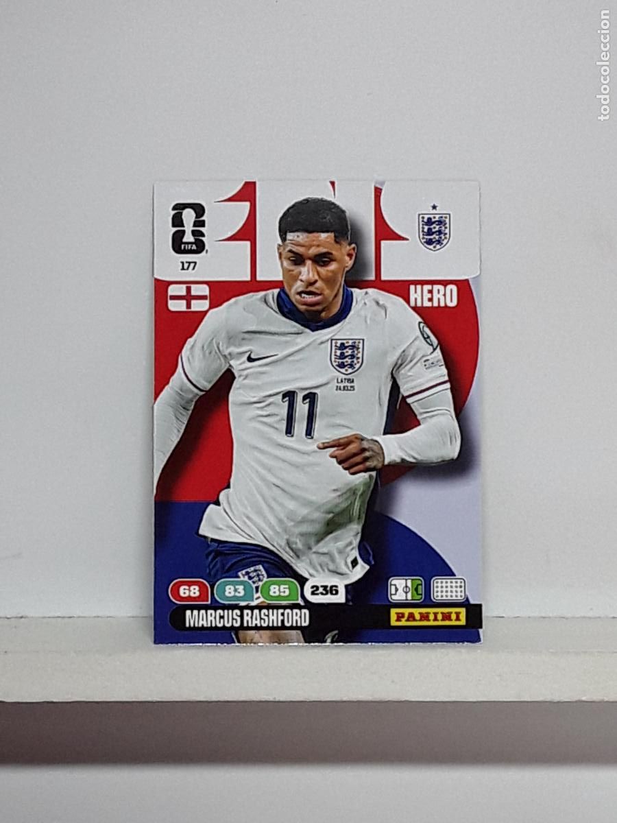 Cromos de f&uacute;tbol: ADRENALYN MUNDIAL 2026 WORLD CUP 26 ALBUM PANINI N 177 INGLATERRA ENGLAND MARCUS RASHFORD