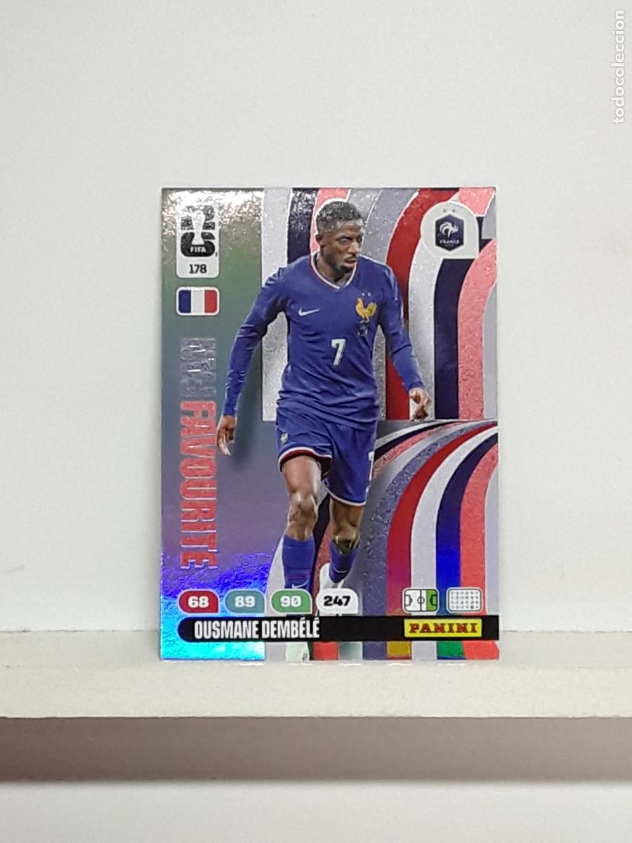 Cromos de f&uacute;tbol: ADRENALYN MUNDIAL 2026 WORLD CUP 26 ALBUM PANINI N 178 FRANCIA FRANCE OUSMANE DEMBELE