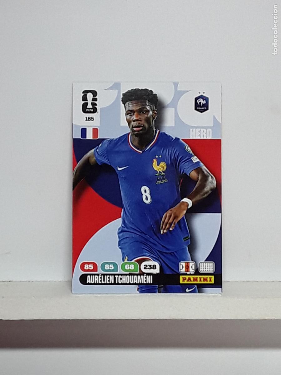 Cromos de f&uacute;tbol: ADRENALYN MUNDIAL 2026 WORLD CUP 26 ALBUM PANINI N 185 FRANCIA FRANCE AURELIEN TCHOUAMENI