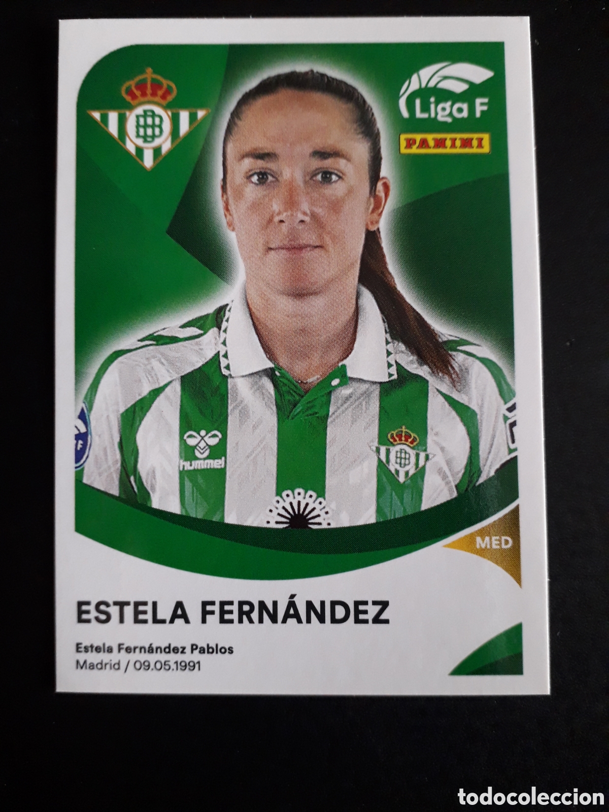 Cromos de f&uacute;tbol: ESTELA FERN&Aacute;NDEZ BETIS N&deg; 74 LIGA F FEMENINA 2024 2025 24 25 PANINI PEDIDO M&Iacute;NIMO 3&euro;