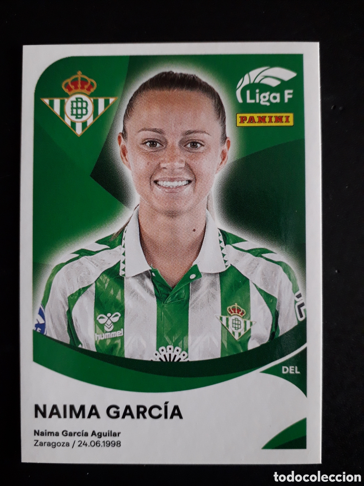 Cromos de f&uacute;tbol: NAIMA GARC&Iacute;A BETIS N&deg; 80 LIGA F FEMENINA 2024 2025 24 25 PANINI PEDIDO M&Iacute;NIMO 3&euro;