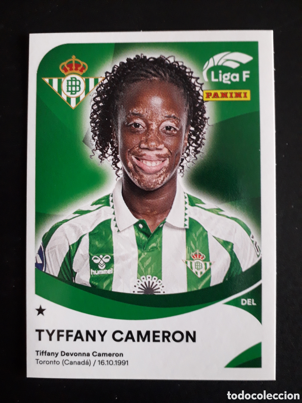 Cromos de f&uacute;tbol: TYFFANY CAMERON BETIS N&deg; 81 LIGA F FEMENINA 2024 2025 24 25 PANINI PEDIDO M&Iacute;NIMO 3&euro;