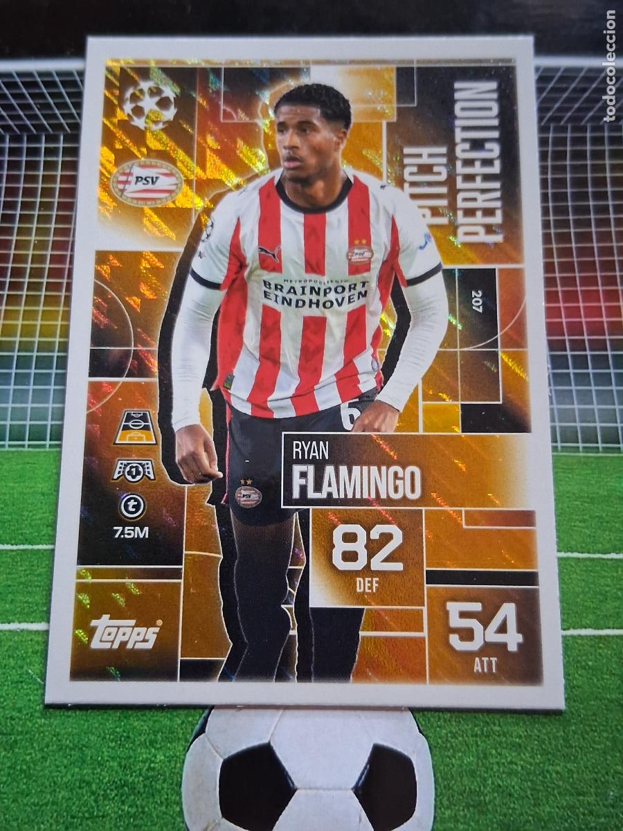Cromos de f&uacute;tbol: 207 RYAN FLAMINGO PSV EINDHOVEN PITCH PERFECTION TOPPS MATCH ATTAX EXTRA CHAMPIONS 2025 2026 25 26