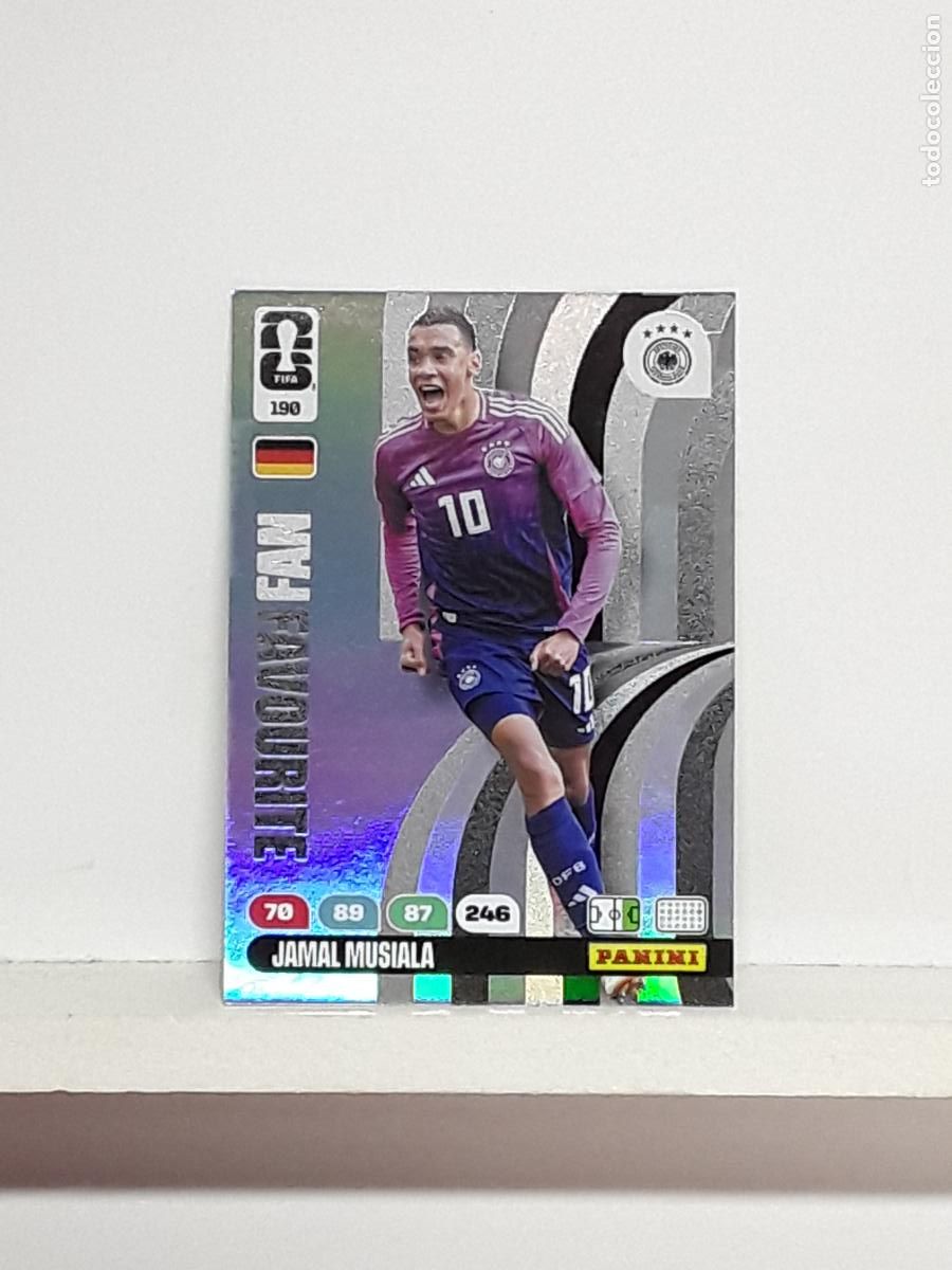 Cartes &agrave; collectionner de Football: ADRENALYN MUNDIAL 2026 WORLD CUP 26 ALBUM PANINI N 190 ALEMANIA GERMANY JAMAL MUSIALA