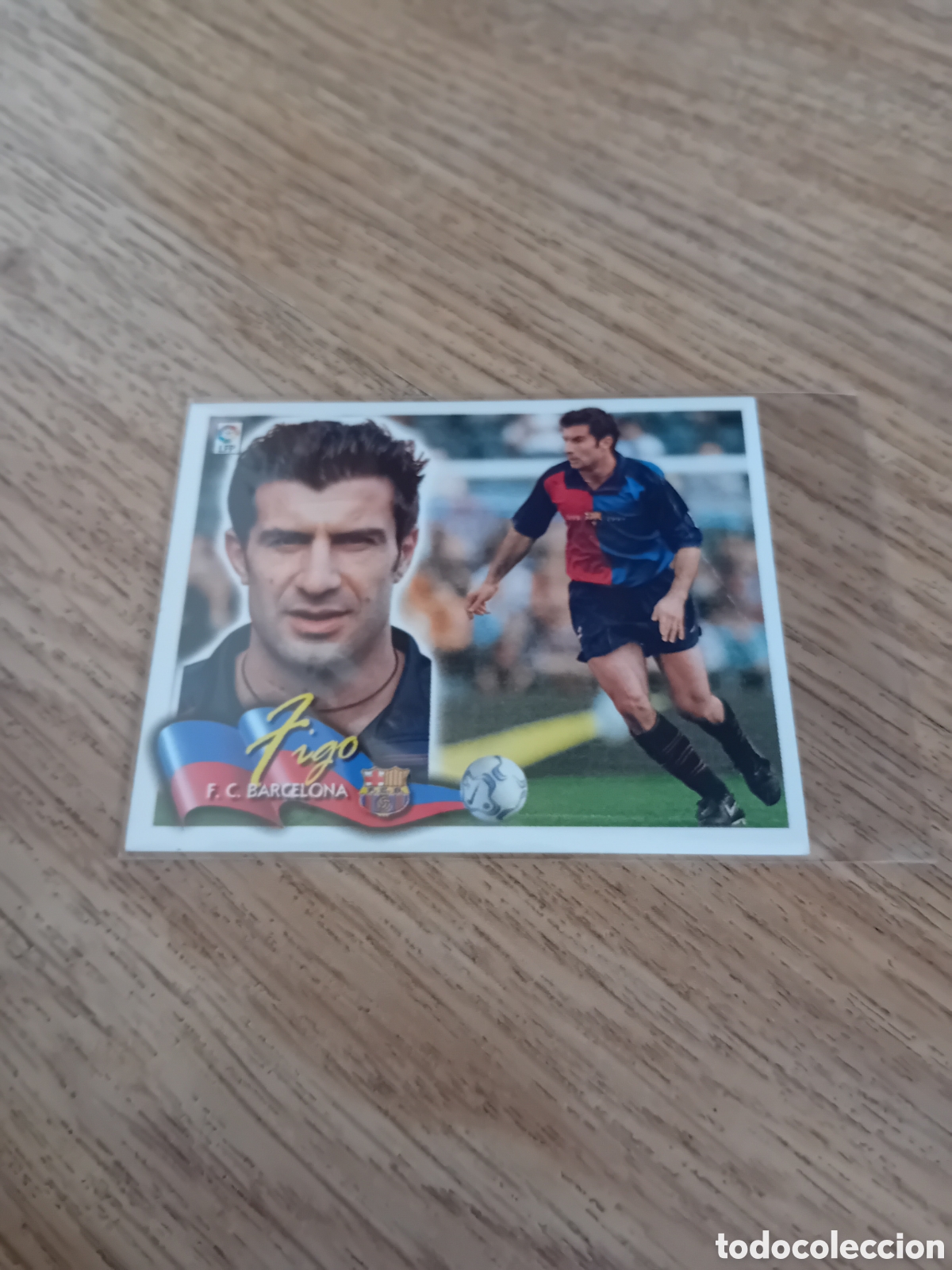 Fu&szlig;ball-Sticker: Luis Figo Barcelona 00 01 2000 2001 Este Panini Nunca Pegado