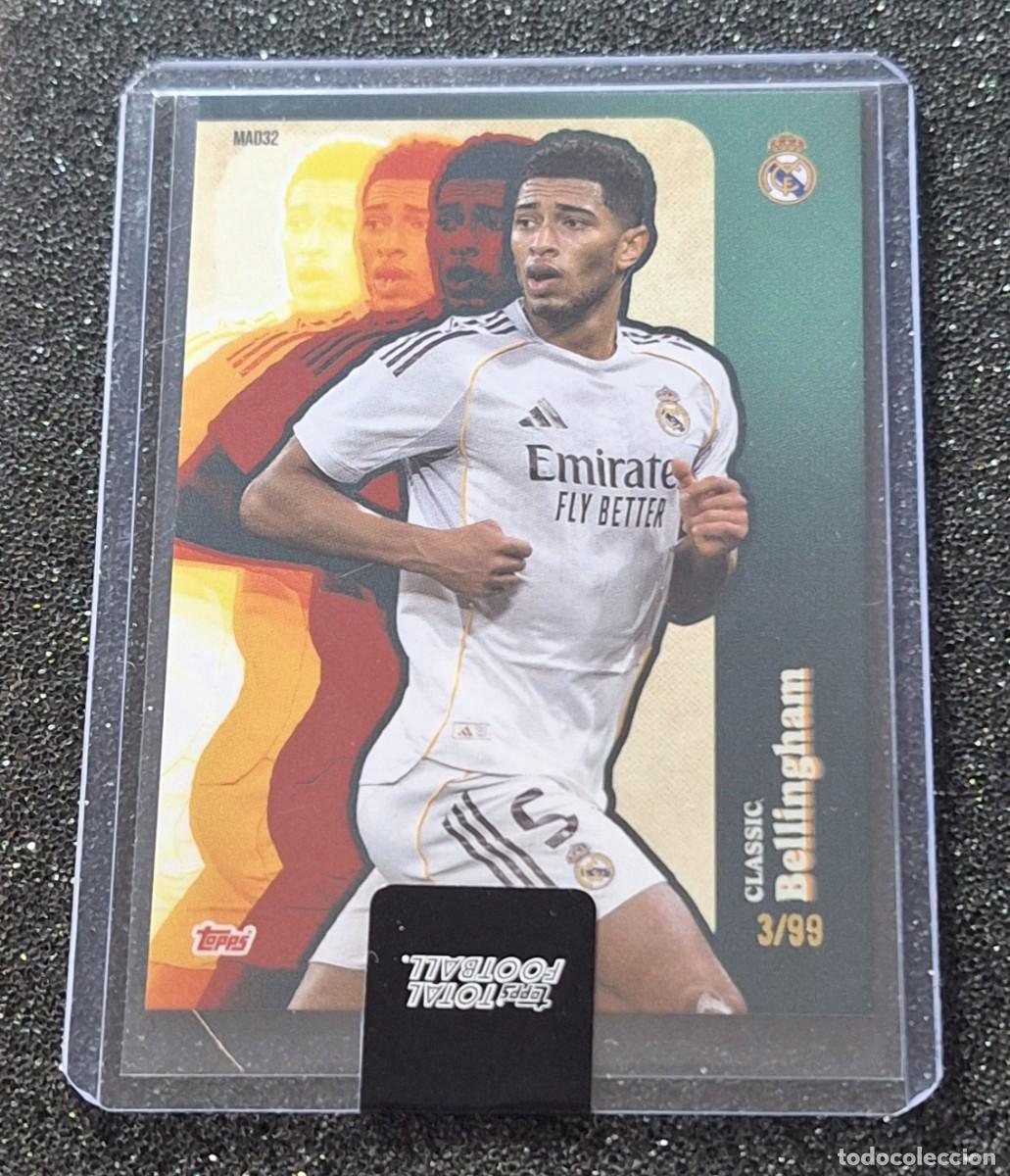 Cromos de f&uacute;tbol: Jude Bellingham Real Madrid Topps Total Football 3/99 Classic Green
