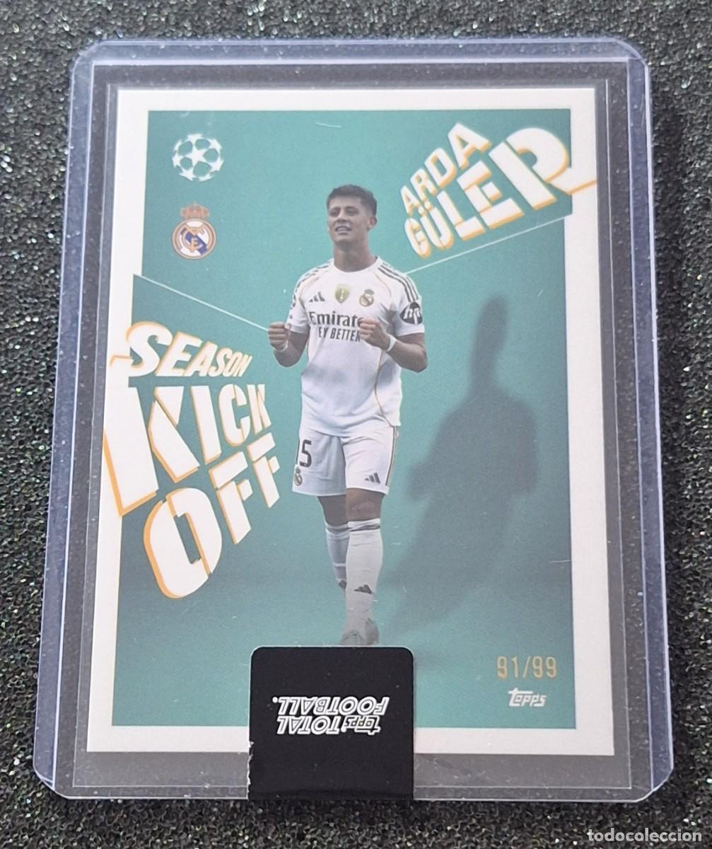 Cromos de f&uacute;tbol: Arda Guler Real Madrid Topps Total Football 91/99 Season Kick Off