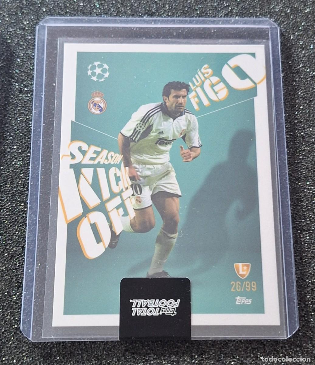 Fu&szlig;ball-Sticker: Luis Figo Real Madrid Topps Total Football 26/99 Season Kick Off