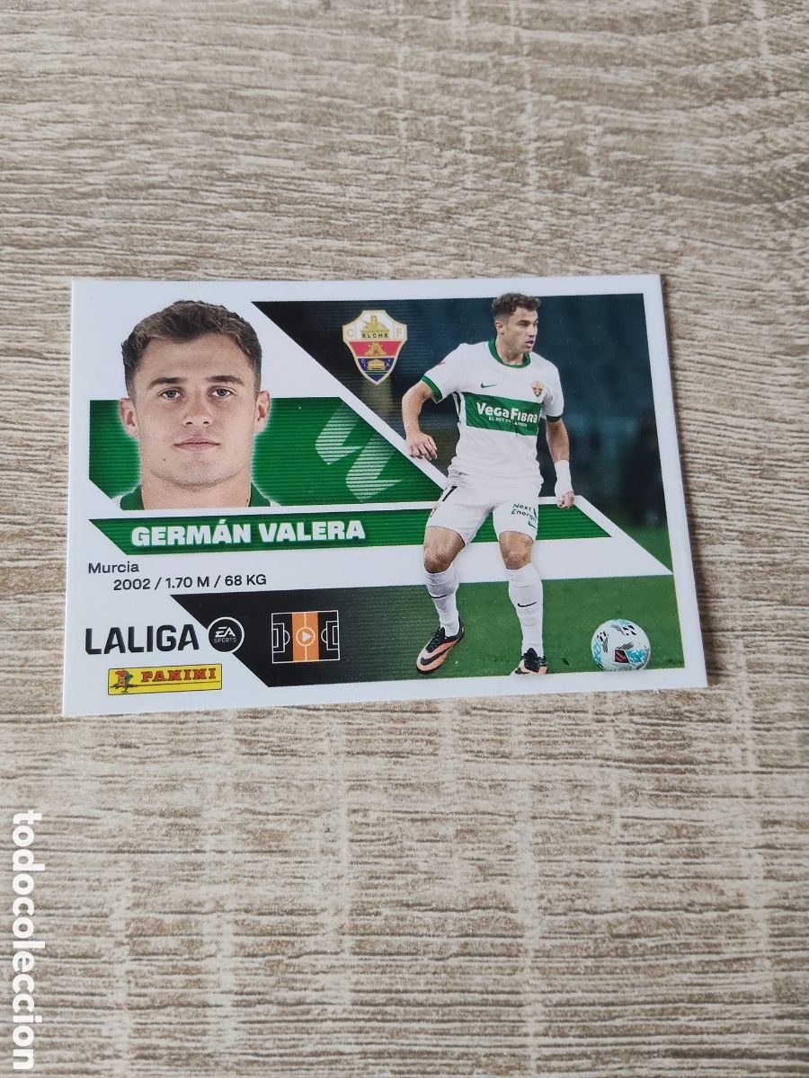 Fu&szlig;ball-Sticker: Germ&aacute;n Valera Elche liga 2026 2027 26 27 ediciones este