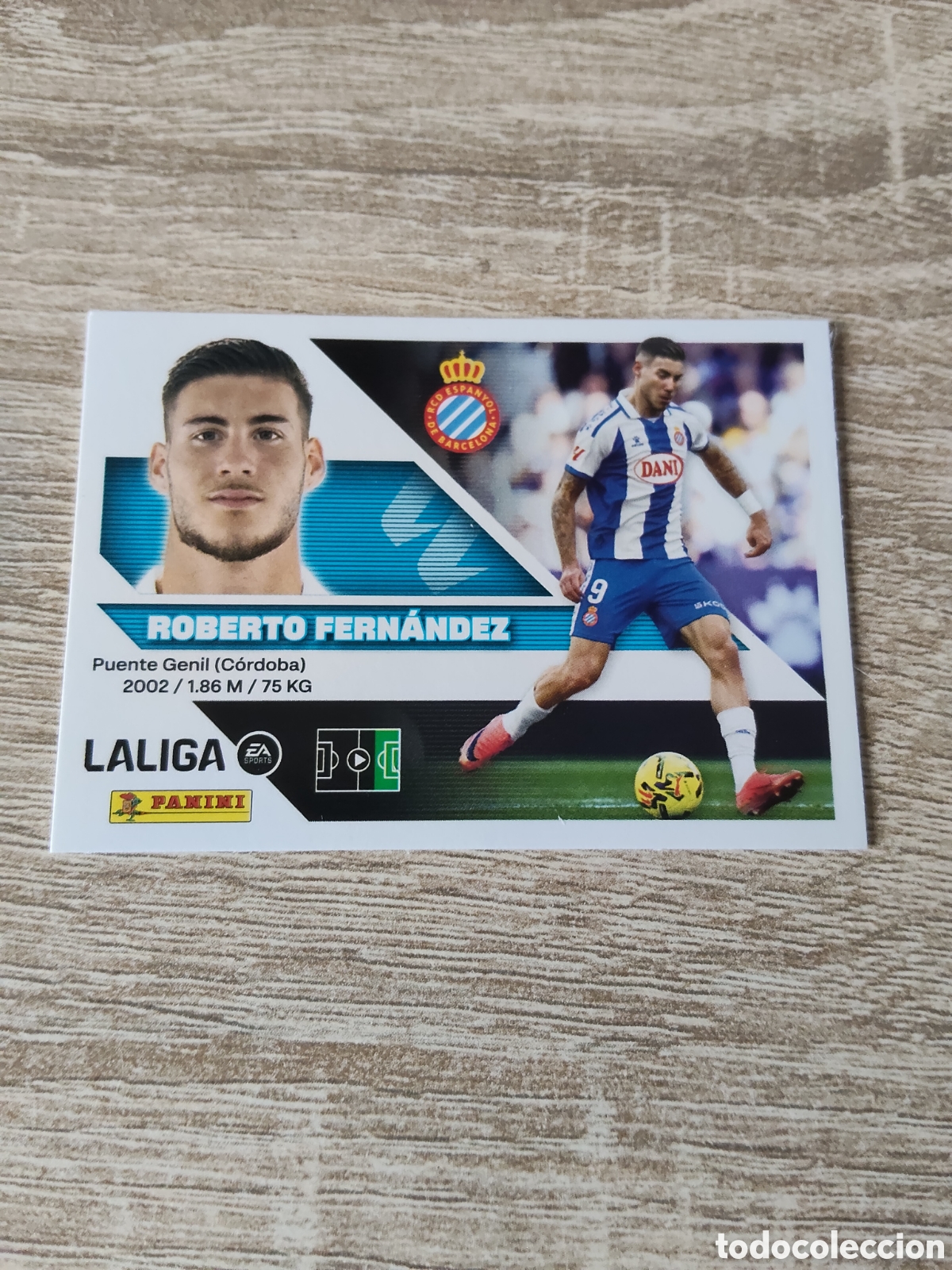 Cromos de f&uacute;tbol: Roberto Fern&aacute;ndez Espanyol liga 2026 2027 26 27 ediciones este