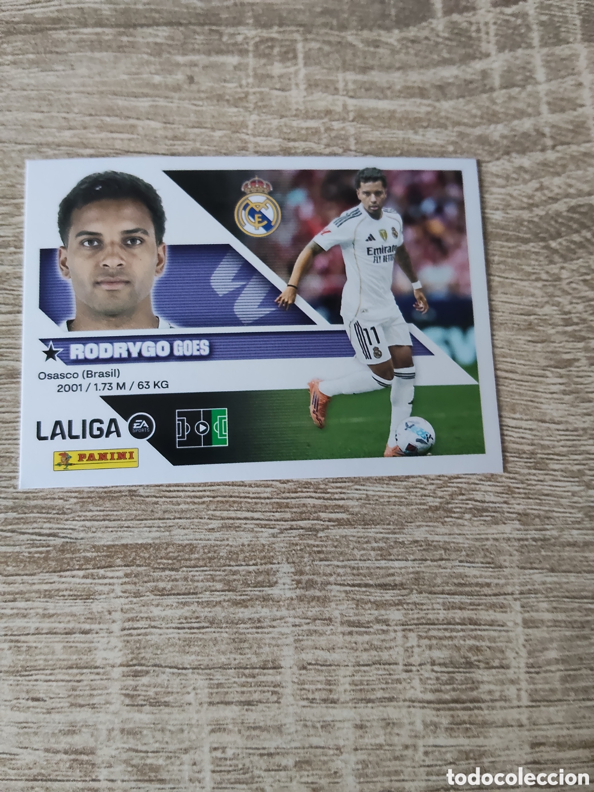 Cromos de f&uacute;tbol: Rodrygo Real Madrid liga 2026 2028 26 27 ediciones este