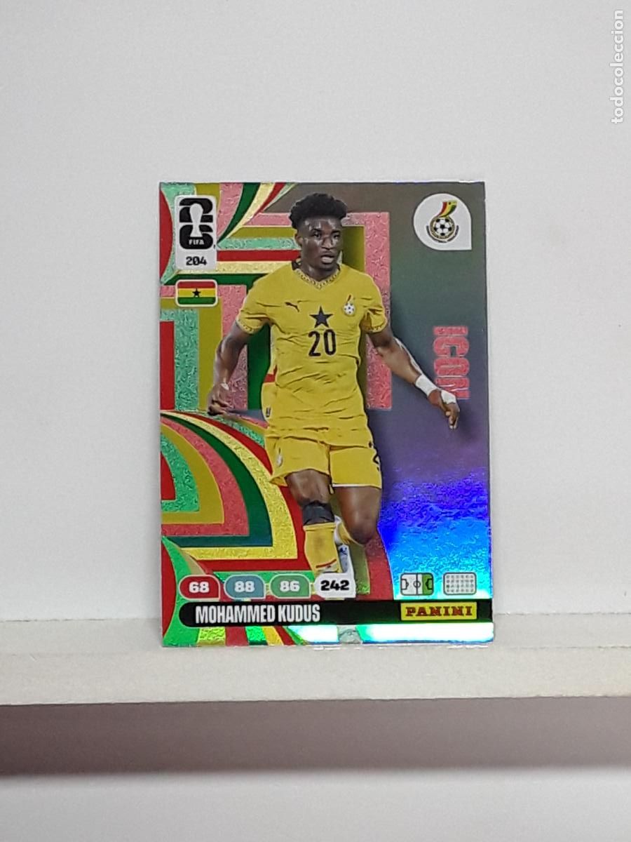 Cromos de f&uacute;tbol: ADRENALYN MUNDIAL 2026 WORLD CUP 26 ALBUM PANINI N 204 GHANA MOHAMMED KUDUS