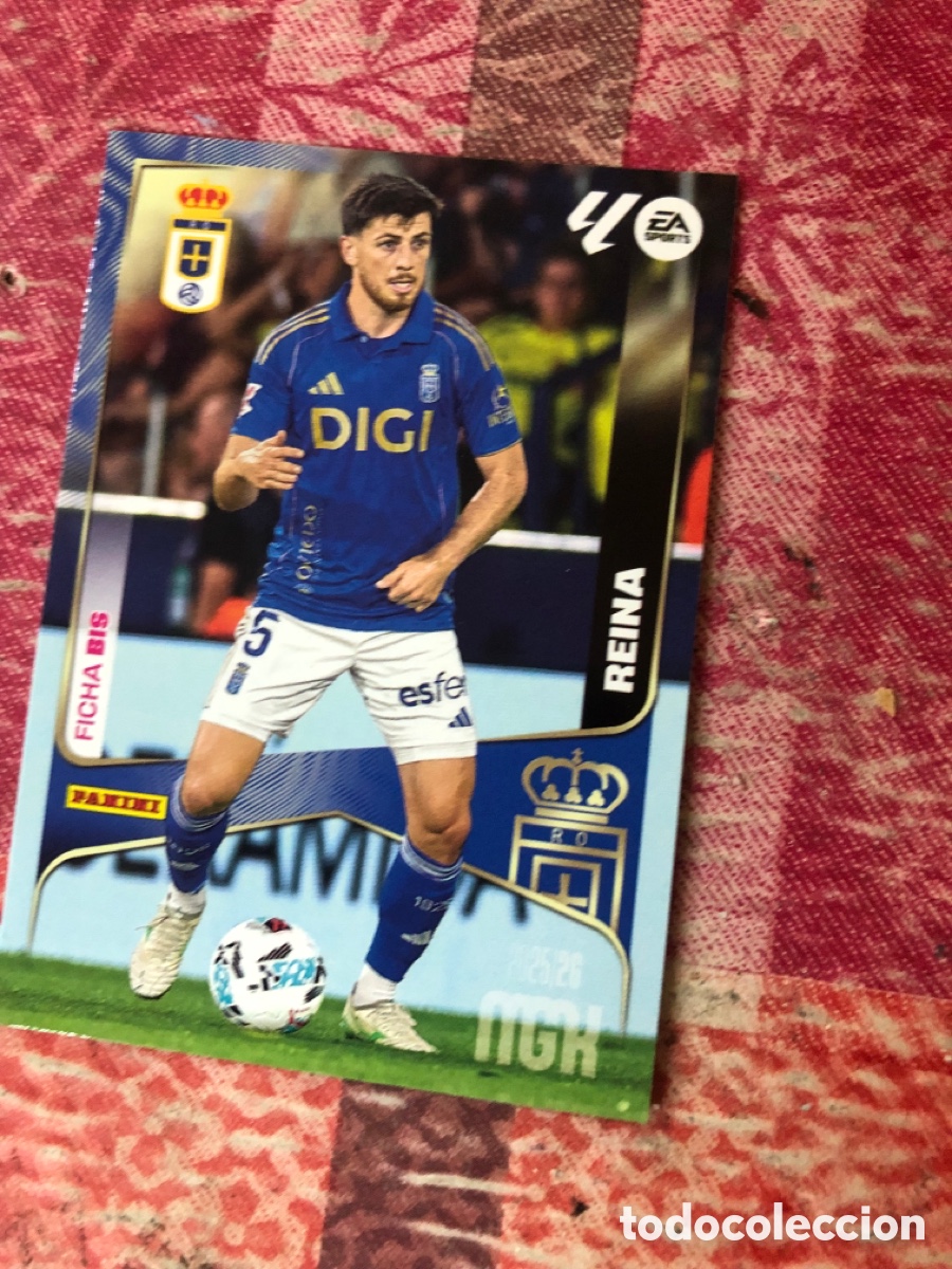 Cromos de f&uacute;tbol: Reina n&uacute;mero 280 Bis del Oviedo megacracks 25-26 2025-2026