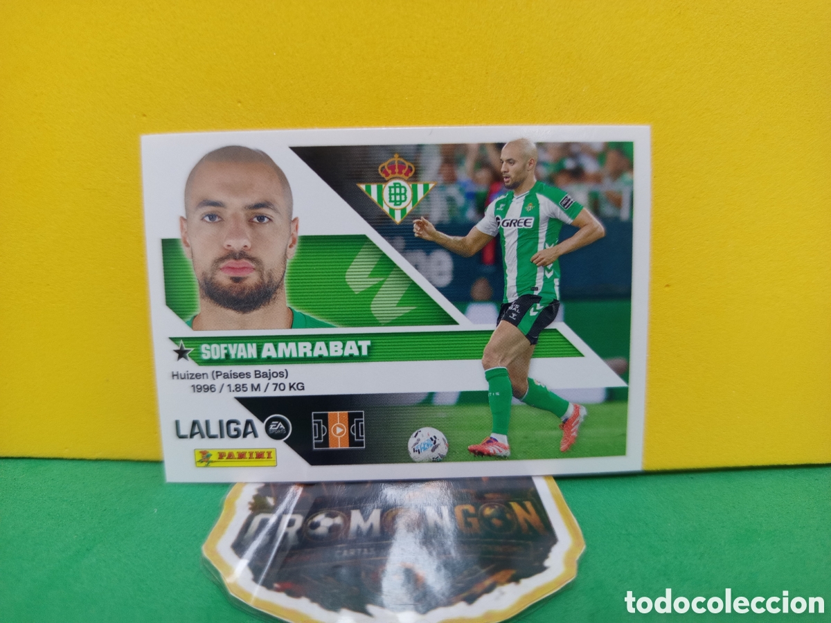 Cromos de f&uacute;tbol: ❇️ CROMO ⚽ 11.- AMRABAT (R. BETIS) - COLECCIONES ESTE 2026/27 (PANINI) ❇️