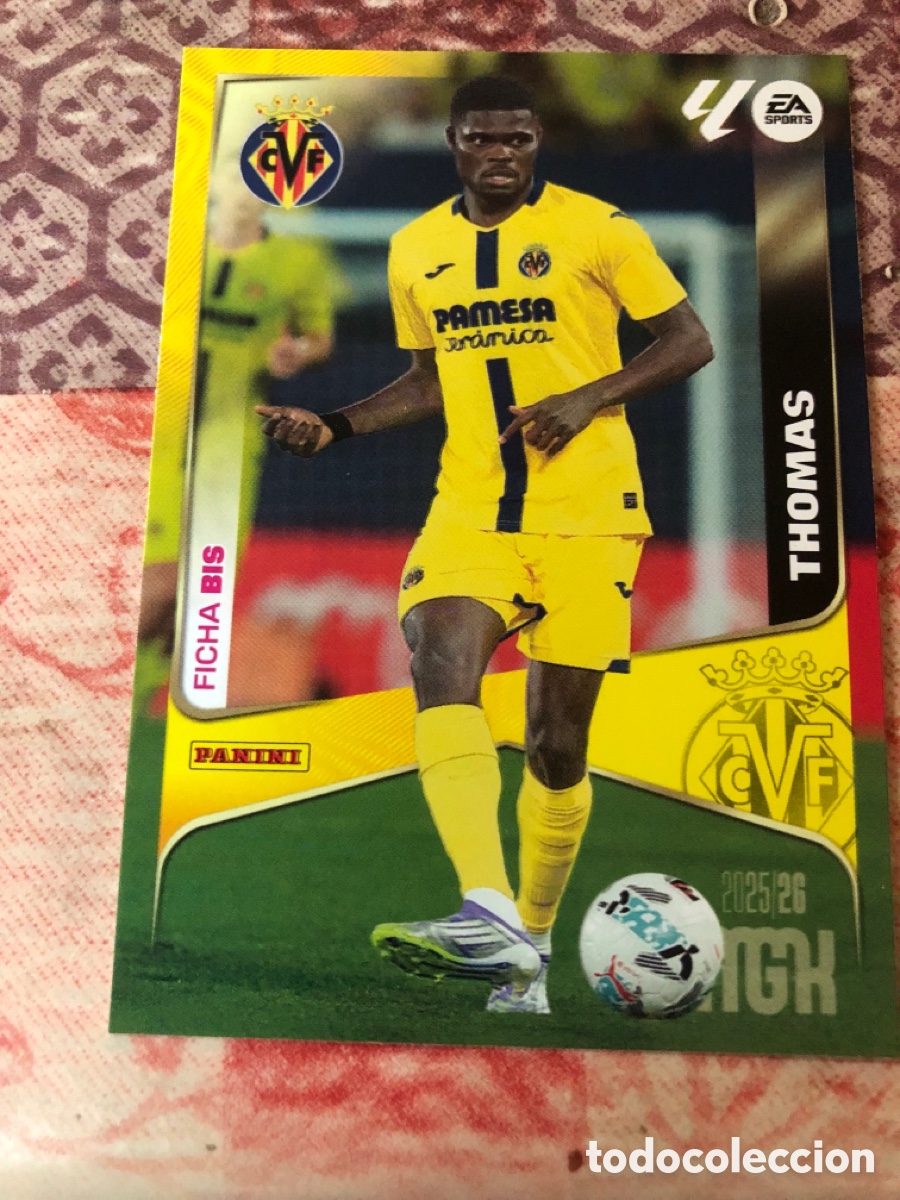 Cromos de f&uacute;tbol: Thomas n&uacute;mero 372 Bis del Villarreal megacracks 25-26 2025-2026