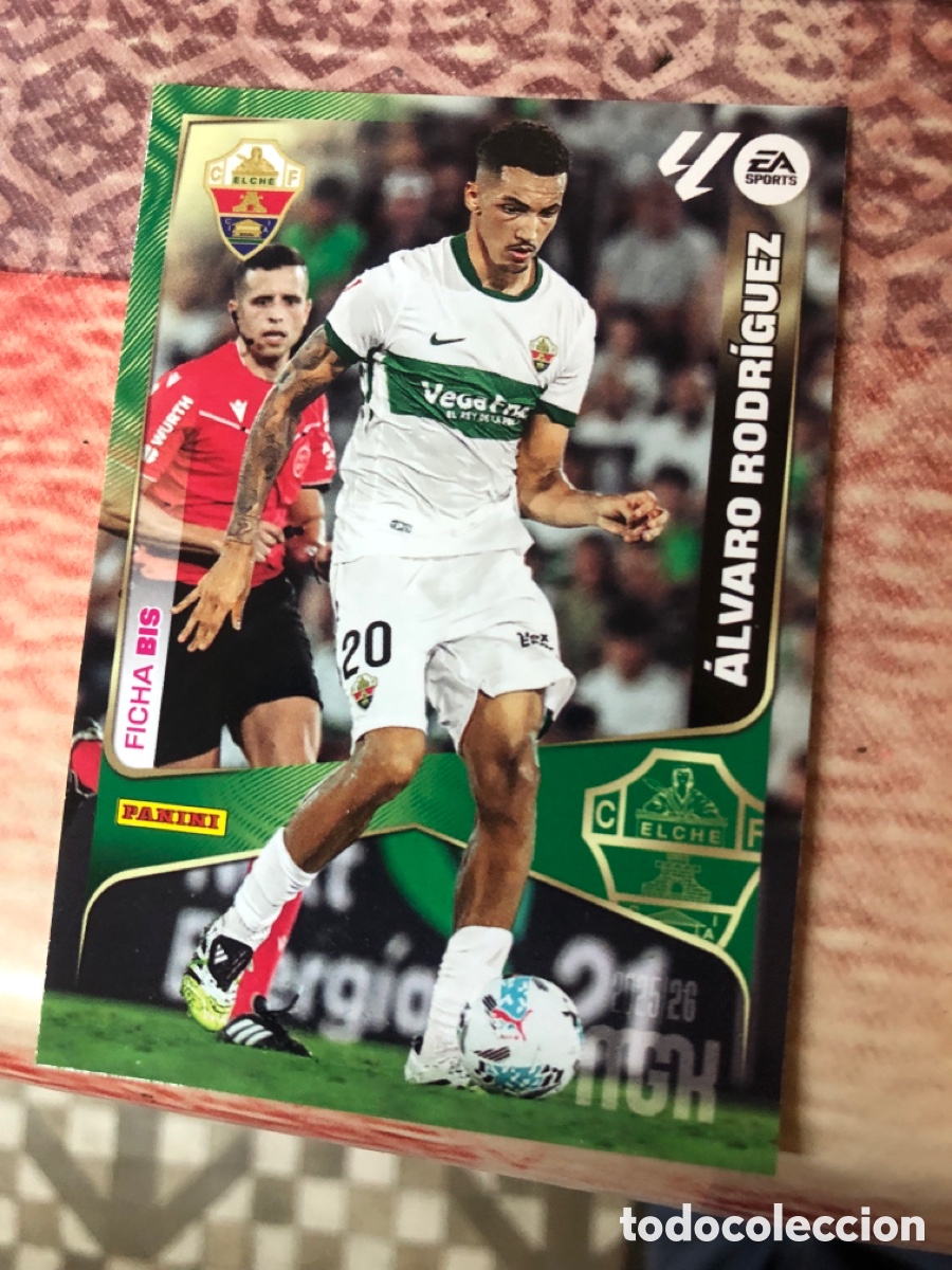 Cromos de f&uacute;tbol: Alvaro Rodr&iacute;guez n&uacute;mero 144 Bis del Elche megacracks 25-26 2025-2026