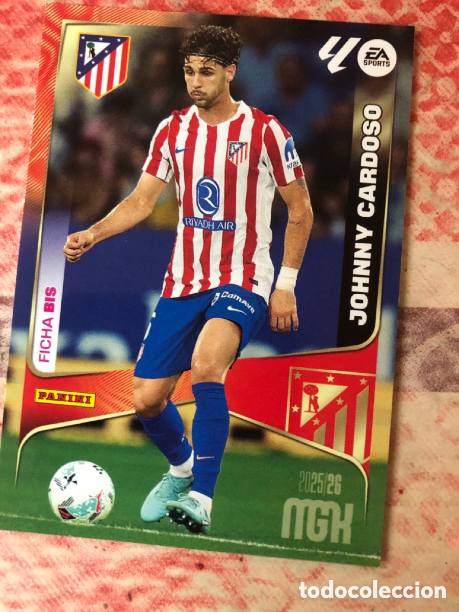 Cromos de f&uacute;tbol: MEGACRACKS 2025/2026 BIS 64 CARDOSO AT.MADRID , NUEVO PERFECTO