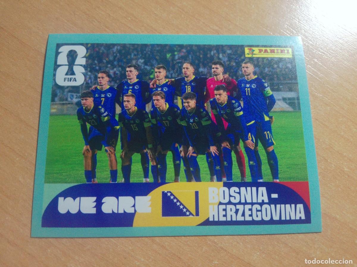 Cromos de f&uacute;tbol: BIH 13 SELECCION BOSNIA HERZEGOVINA MUNDIAL FIFA WORLD CUP 2026 26 PANINI STICKERS NUEVO