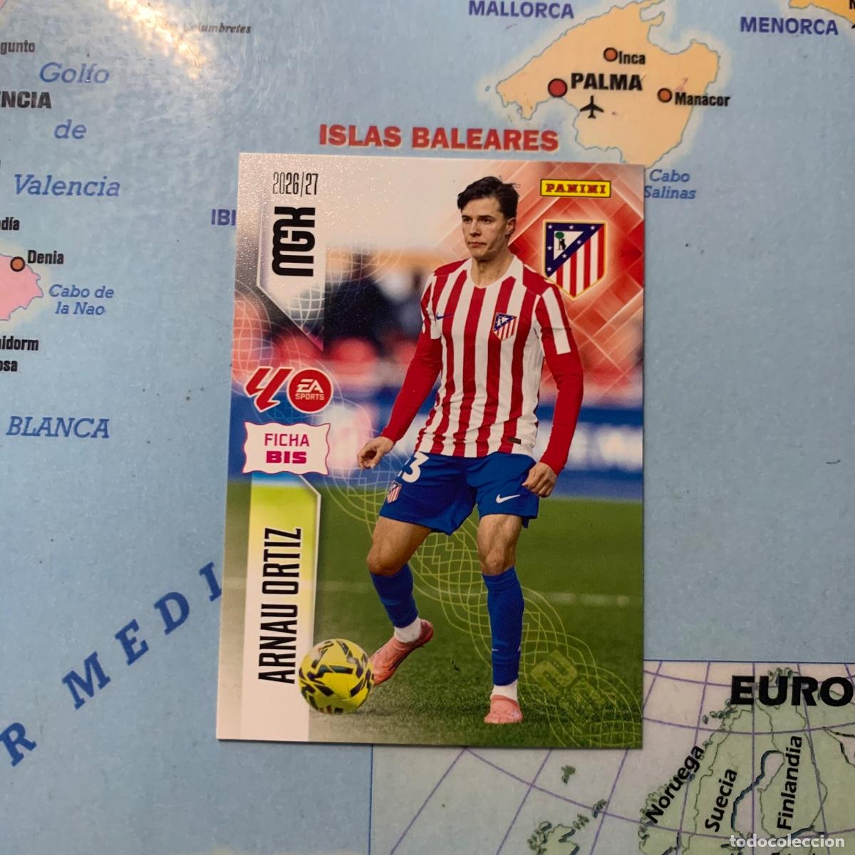 Cromos de f&uacute;tbol: Arnau Ortiz n&uacute;mero 68 bis del Atl&eacute;tico de Madrid megacracks 26-27 2026-2027