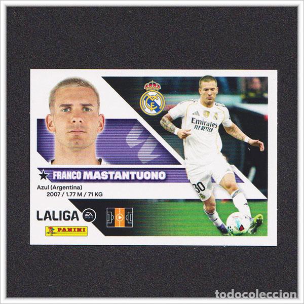 Cromos de f&uacute;tbol: LIGA ESTE 2026 2027 26 27 PANINI MASTANTUONO 16A 16 A REAL MADRID COLECCI&Oacute;N ALBUM 1&ordf; EDICI&Oacute;N