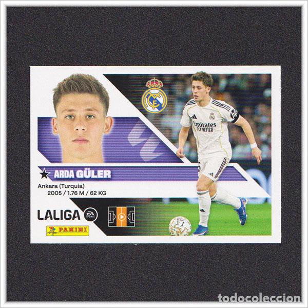 Cromos de f&uacute;tbol: LIGA ESTE 2026 2027 26 27 PANINI ARDA GULER 15A 15 A REAL MADRID COLECCI&Oacute;N ALBUM 1&ordf; EDICI&Oacute;N