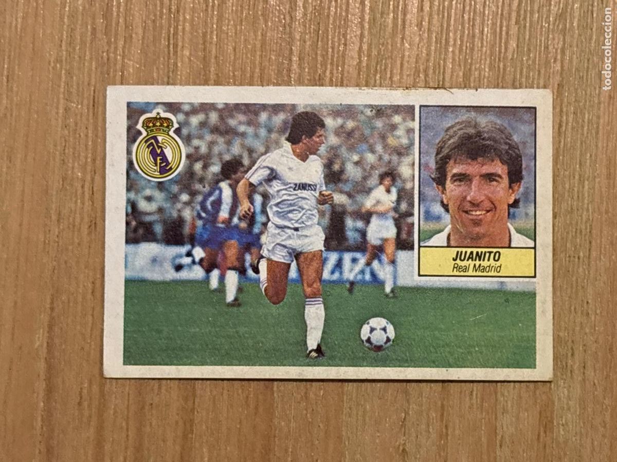 Cromos de f&uacute;tbol: 37. CROMO DESPEGADO JUANITO REAL MADRID ESTE 1984-85 84-85 FUTBOL LIGA 84 85