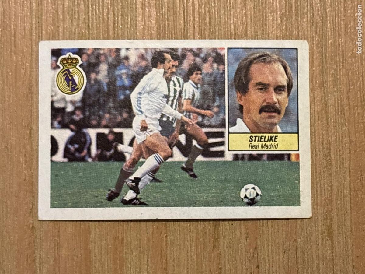 Cromos de f&uacute;tbol: 37. CROMO DESPEGADO STIELIKE REAL MADRID ESTE 1984-85 84-85 FUTBOL LIGA 84 85