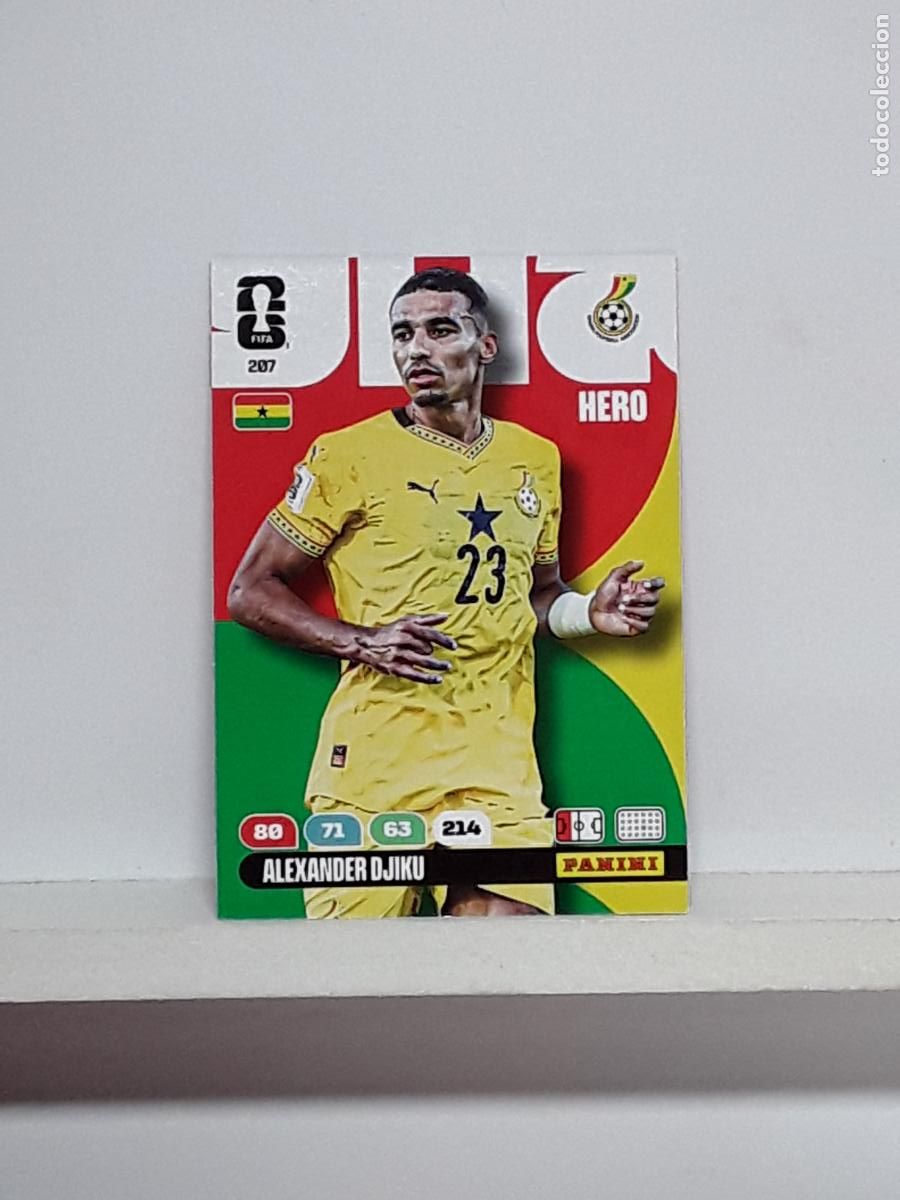 Cromos de f&uacute;tbol: ADRENALYN MUNDIAL 2026 WORLD CUP 26 ALBUM PANINI N 207 GHANA ALEXANDER DJIKU