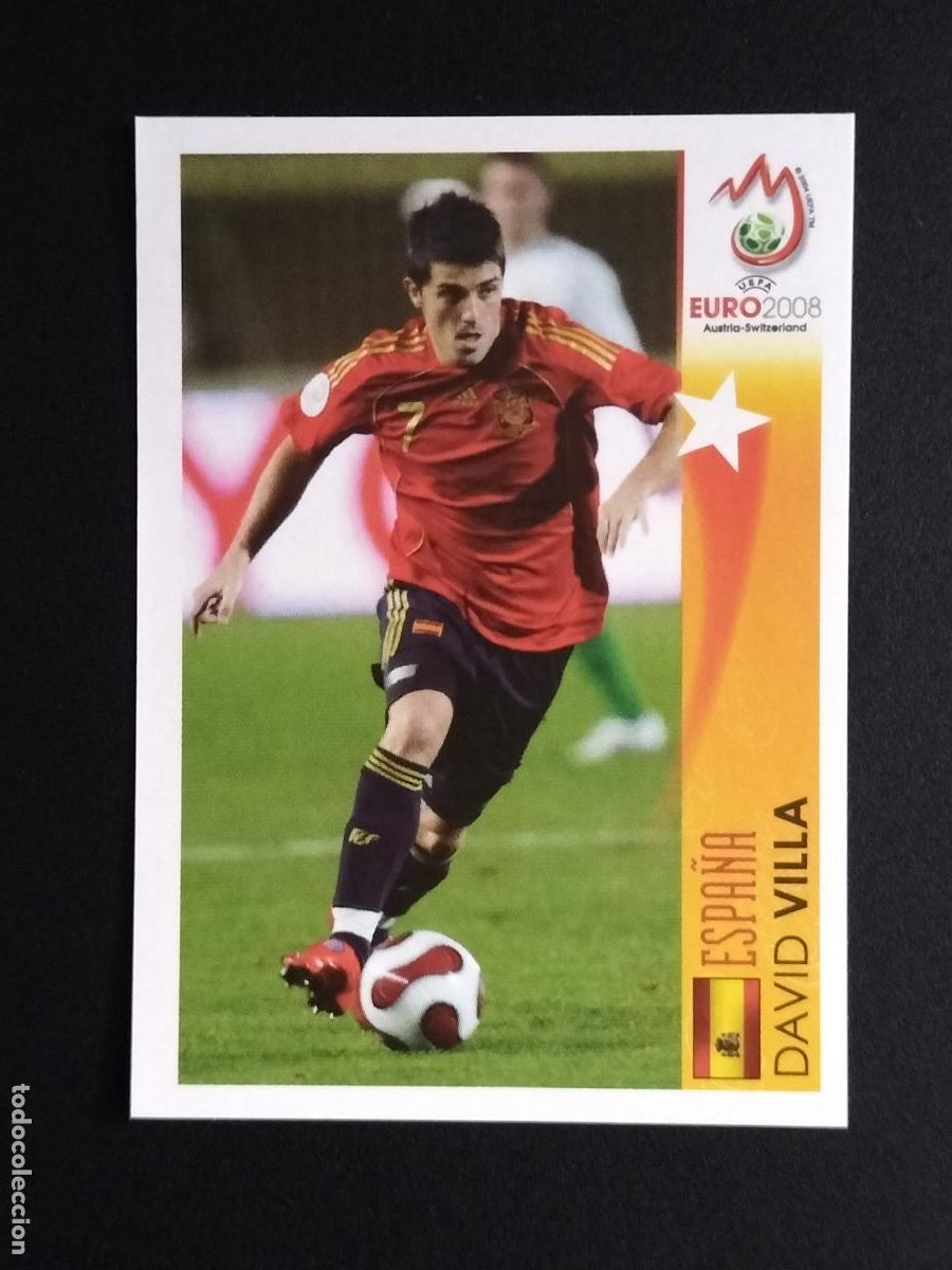 Cromos de f&uacute;tbol: 507 DAVID VILLA ESPA&Ntilde;A CROMOS EUROCOPA AUSTRIA SUIZA 08 EURO 2008 EURO2008 PANINI
