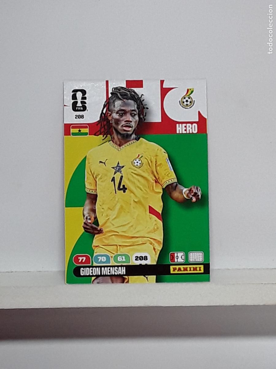 Cromos de f&uacute;tbol: ADRENALYN MUNDIAL 2026 WORLD CUP 26 ALBUM PANINI N 208 GHANA GIDEON MENSAH