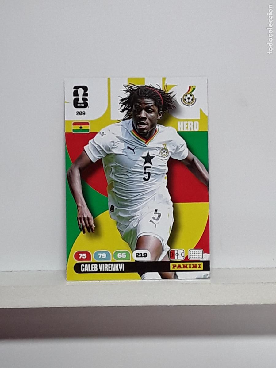 Cromos de f&uacute;tbol: ADRENALYN MUNDIAL 2026 WORLD CUP 26 ALBUM PANINI N 209 GHANA CALEB YIRENKYI