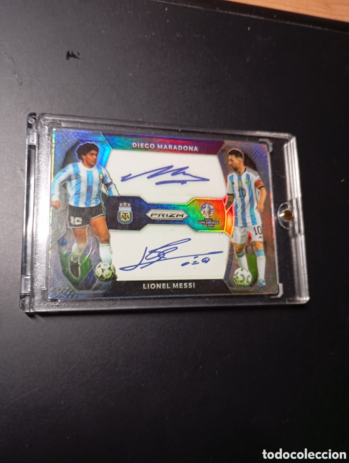 Cromos de f&uacute;tbol: Replica bestial de Messi y maradonna