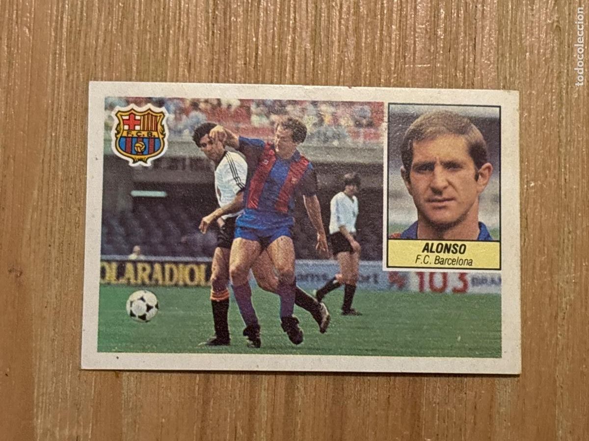 Cromos de f&uacute;tbol: 37. CROMO DESPEGADO ALONSO BARCELONA ESTE 1984-85 84-85 FUTBOL LIGA 84 85