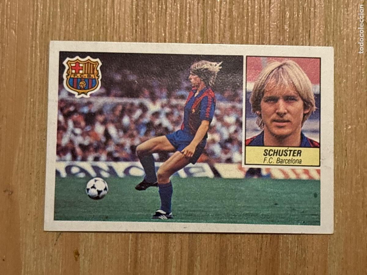 Cromos de f&uacute;tbol: 37. CROMO DESPEGADO SCHUSTER BARCELONA ESTE 1984-85 84-85 FUTBOL LIGA 84 85
