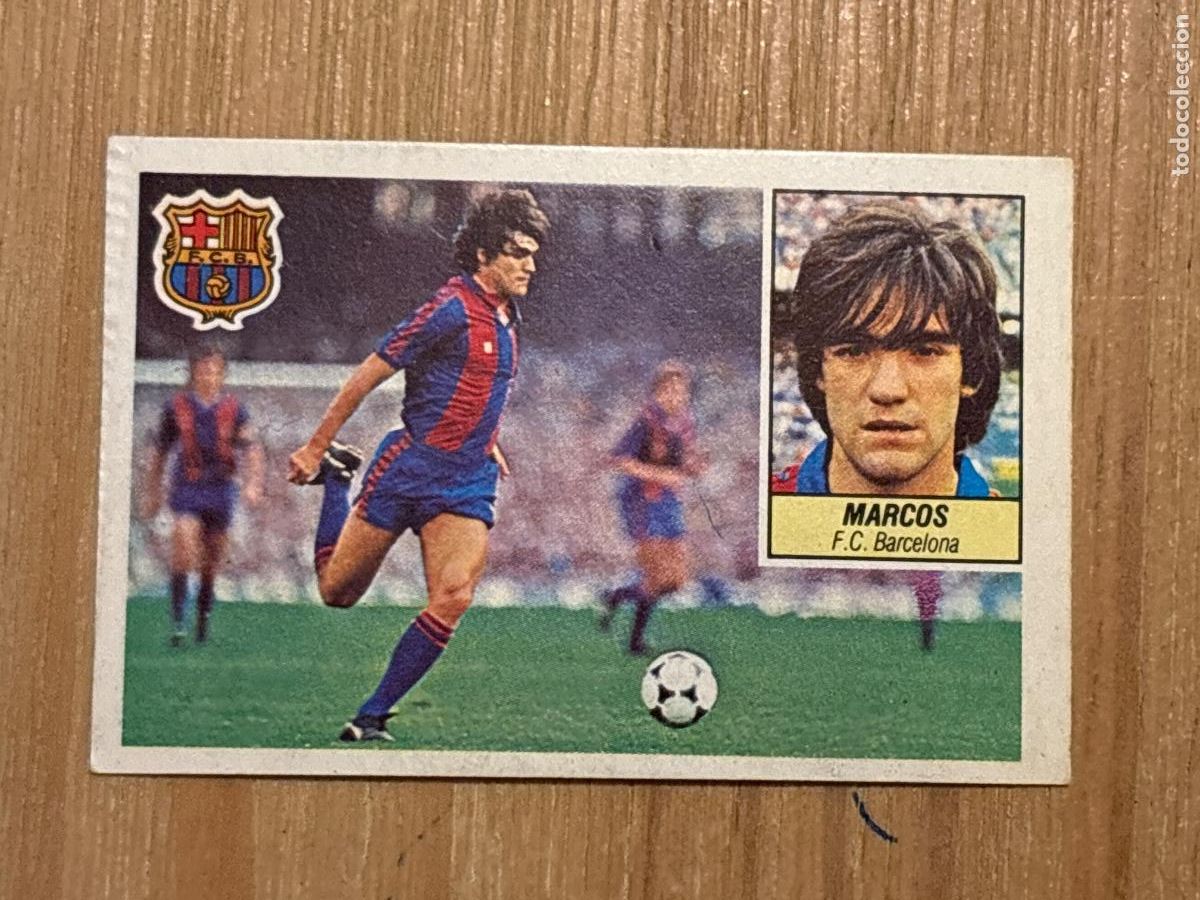 Football Stickers: 37. CROMO DESPEGADO MARCOS BARCELONA ESTE 1984-85 84-85 FUTBOL LIGA 84 85