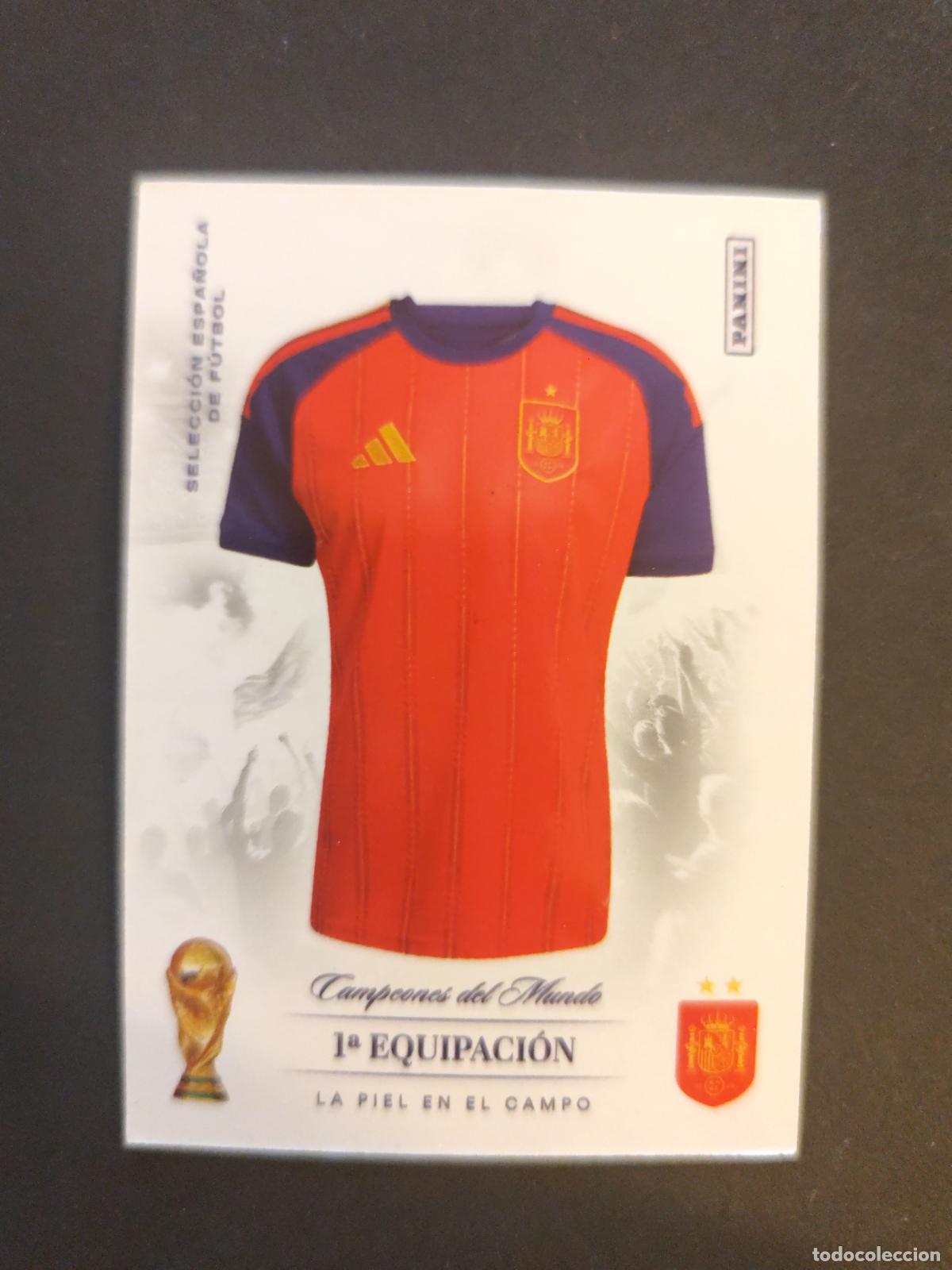 Football Stickers: 2 EN LA PIEL DEL CAMPE&Oacute;N (CAMISETA) CAMPEONES PASI&Oacute;N ESPA&Ntilde;A 2026 PANINI CLUB